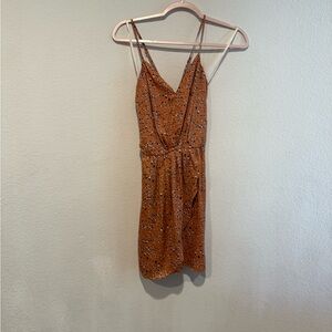 BCBGeneration Brown Mini Dress Chic Style